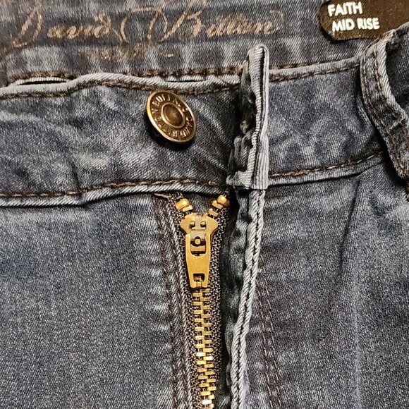 Buffalo David Bitton Size 29 Faith Jeans Mid Rise Super Skinny Stretch Dark Wash - Picture 8 of 15